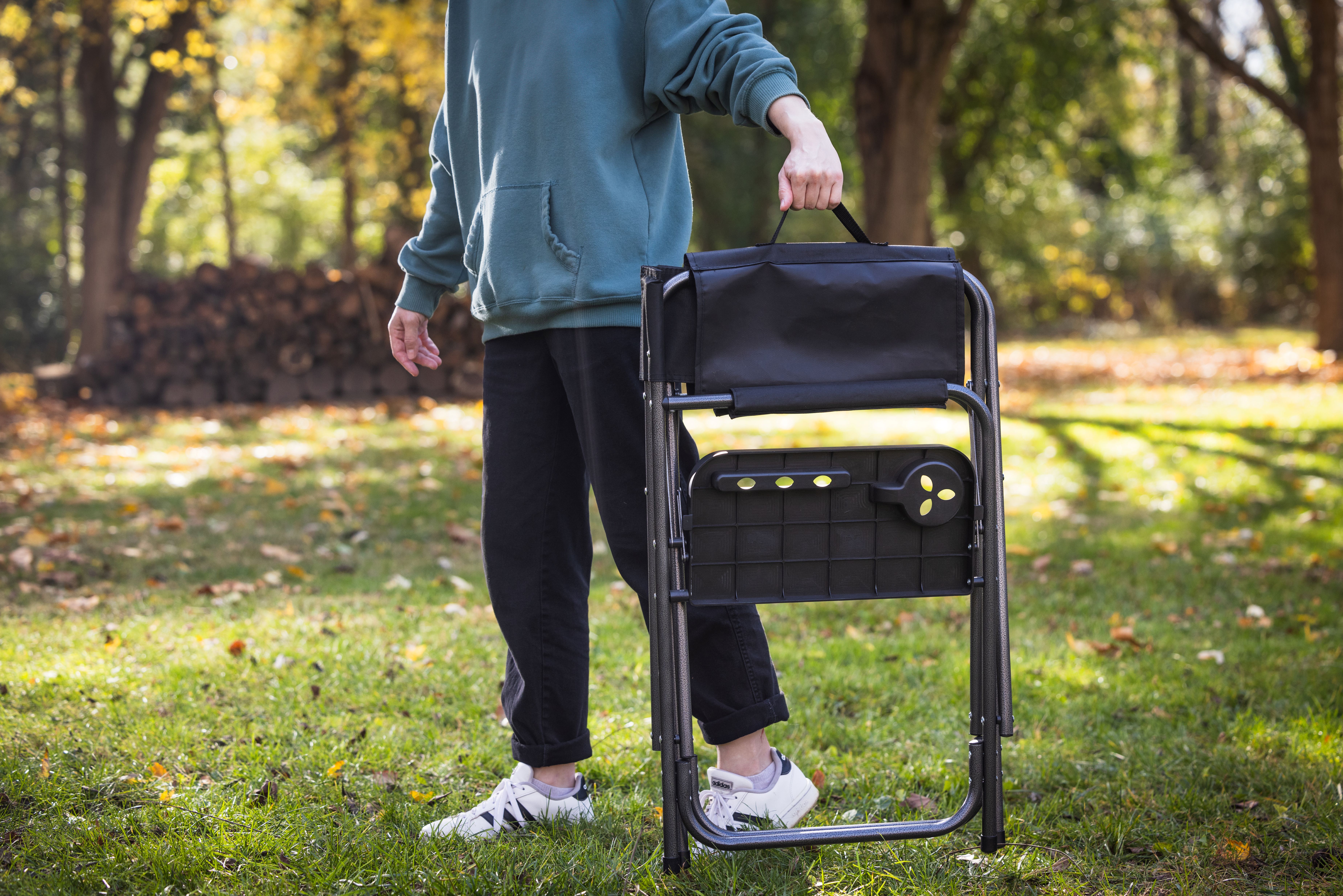 Ozark Trail Director’s Chair with Side Table, Adult, Black - image 9 of 11