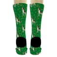 thumbnail image 5 of ThisWear Dog Gifts Beagle Socks for Men Women Dog Themed Socks Dog Accessories 1-Pair Green Crew Socks, 5 of 5