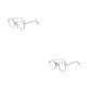 thumbnail image 2 of Jumpingount Gafas TR90, gafas antiazules, ordenador, teléfono móvil, cuidado de la visión, sin muescas, lectura de salud, gafas decorativas Marco gris claro 2piezas, 2 of 6