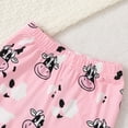 thumbnail image 6 of Xyant Toddler Baby Girl Clothes Long Sleeve Pullover Sweatshirt Stretch Jogger Pants Fall Winter Cow Print Outfits (Pink,18-24 Months), 6 of 6