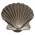 thumbnail image 1 of Premier Hardware Designs PHDK-34-SP Bouton d'Armoire de Coquille de Mer & 44; Étain Brillant, 1 of 1