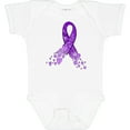 thumbnail image 3 of Inktastic Alzheimer's Awareness Purple Ribbon Made of Heart Boys or Girls Baby Bodysuit, 3 of 5