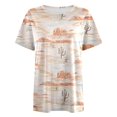 thumbnail image 4 of Trendfront Womens Cactus Graphic Print Tee Summer Short Sleeve T Shirts Fashion Crewneck Casual Loose Fit Stylish Pullover Clothing, 4 of 4