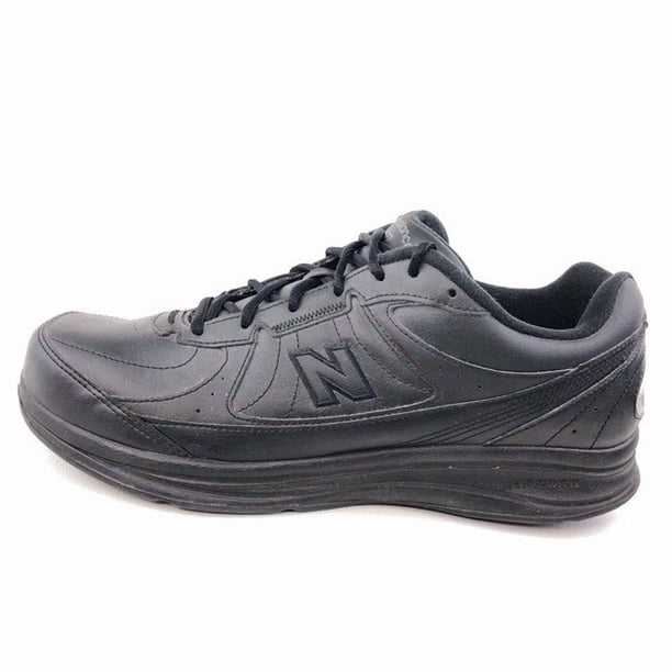 New Balance 577 Walking Shoes Mens Size 12 EE Wide EU 46.5 Black Leather Sneaker