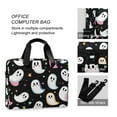 thumbnail image 4 of FORMRS 16" Laptop Bag Carrying Sleeve Case with Handle Travel Shoulder Briefcase, White Halloween Ghost, 4 of 8