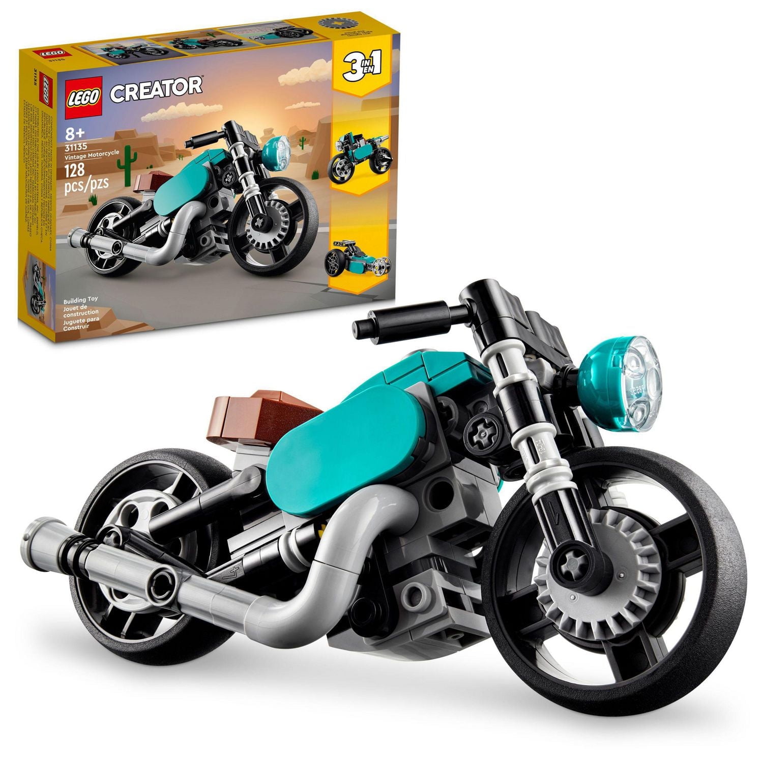 LEGO Creator 3-in-1 Vintage Motorcycle Set 31135 - Classic