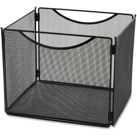 - Safco, SAF2170BL, Onyx Steel Mesh Desktop File Box, 1 Each, Black