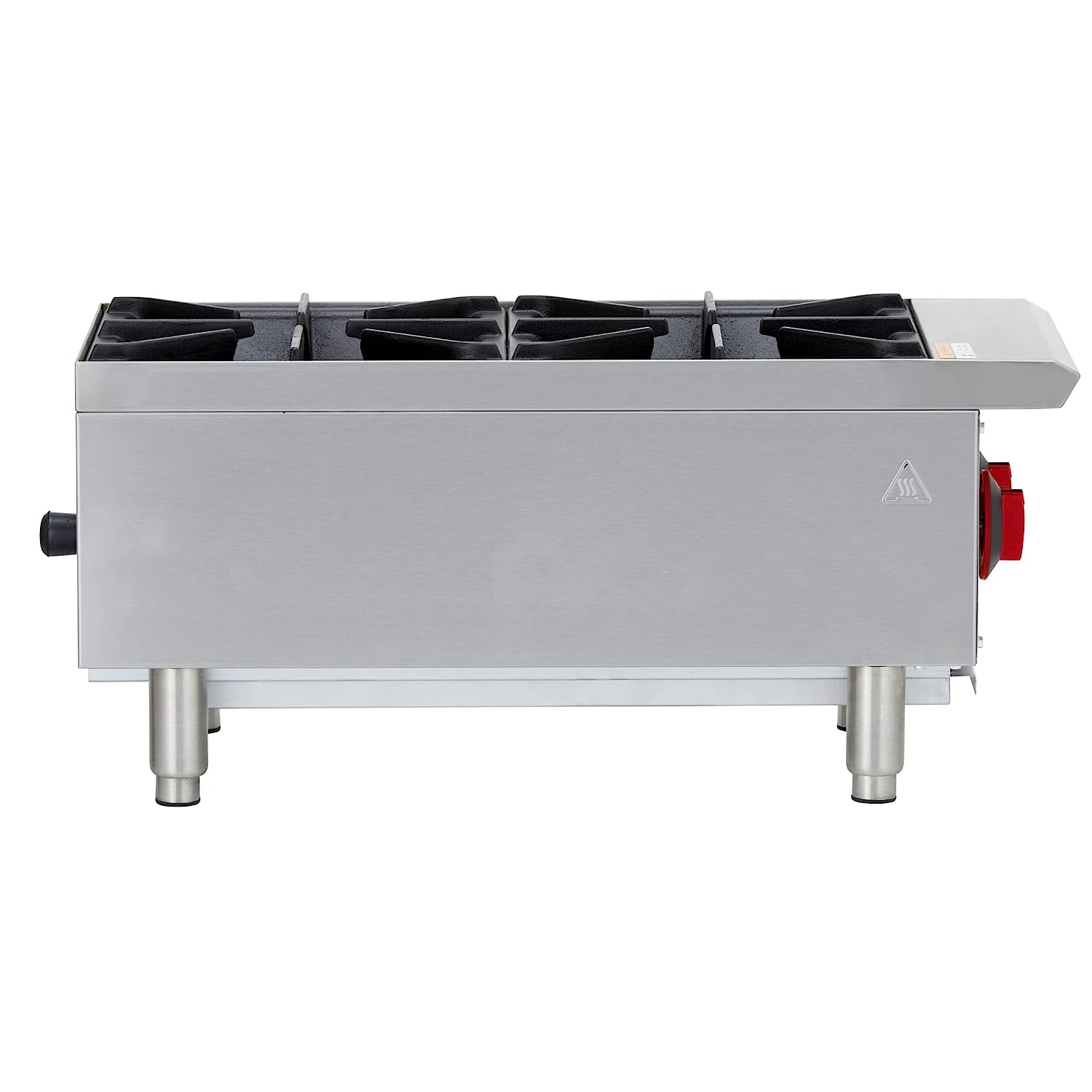 Iron Range IRHP-12-2B 12" Two Burner Countertop Commercial Gas Hot Plate, Stainless Steel, 50,000 BTU, ETL Listed