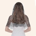 thumbnail image 4 of Mantilla Veils Catholic Head Scarf Spanish Mantillas for Church Women Black, 4 of 4