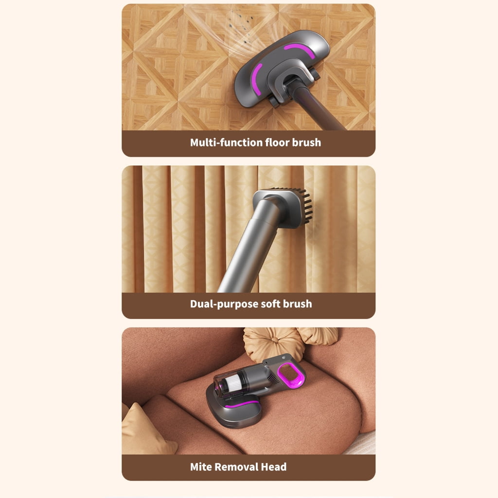 Sinyiin 10000PA Lightweight Cordless Vacuum Cleaner Handheld Cordless Broom Detachable