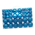 thumbnail image 4 of 100 adornos navideños en forma de bola para regalar en festivales, fiestas, bodas y hogares. Azul, 4 of 9