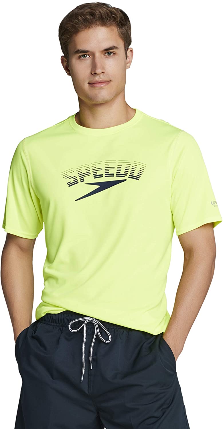Speedo Mens Uv Swim Shirt Graphic Short Sleeve Tee