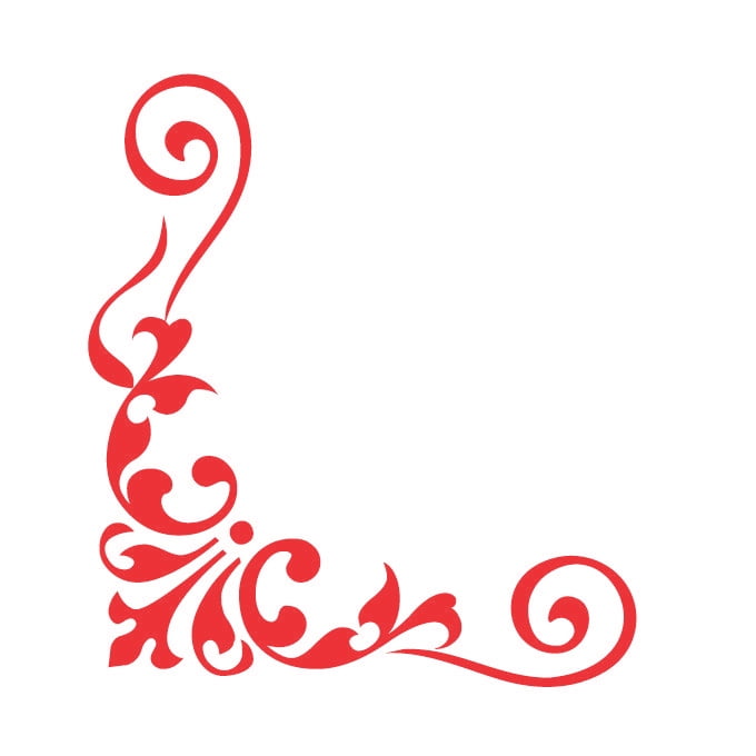 Corner Accent Decals - Large - Red - Walmart.com