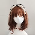 thumbnail image 4 of Big Bowknot Hair Hoop Vintage Lace Headband Headwear Fairy Headdress Accs Hair Hoop for Street, 4 of 8