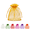 Gold, variant on 50pcs Sheer Organza Bags 2.8x3.5 inches Mesh Bags Drawstring Small Pouch Gift Bags for Jewelry Wedding Party Baby Shower Favor Bags