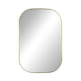 thumbnail image 1 of Gold Curved Corner Metal Mirror, 24X36", 1 of 4