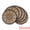 Brown, variant on Unique Bargains Set of 6 Round Farmhouse Placemats for Dining Table Decor Pattern
