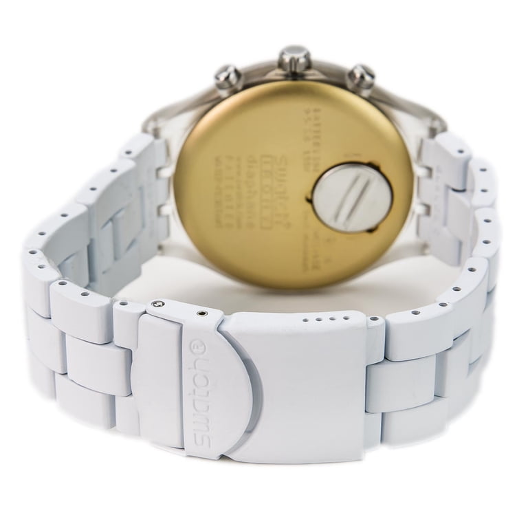 Swatch Women’s Quartz Chronograph Date Plastic White Dial Watch Swatch | Accessories | Swatch Womens Quartz Chronograph Date  main image 2