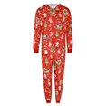 thumbnail image 1 of Pijamas Navideñas Mono con capucha de Navidad Ropa de dormir familiar informal Ropa de hogar Kuymtek Rojo*Hombres T L para Unisex, 1 of 8