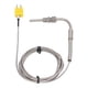 thumbnail image 4 of Uadme Sensor De Temperatura De Termopar, Termopar Tipo K 0-600 ℃ 5x80mm 1/8in NPT 2m Cable Macho Enchufe Sonda De Sensor De Temperatura, 4 of 8