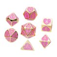 thumbnail image 2 of 7 Piezas De Dados Poliédricos De Metal D4 D6 D8 D10 D12 D20 Juego De Rol 03 Sunnimix Juego de dados poliédricos, 2 of 7