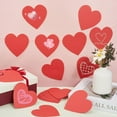 thumbnail image 4 of 50Pcs Red Heart Paper Cut Outs 4 Inch Valentine's Day Cutouts Heart Shaped Bulletin Board Cardstock with 50Pcs Round Double Sided Tape for DIY Crafts Projects Party Home Wall Decorations, 4 of 6