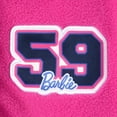 thumbnail image 5 of Barbie Girls Fleece Bomber Jacket Graphic Baseball Jacket Cartoon Kids Sweatshirt Varsity Bomber Outerwear Coat Sizes 3-10, 5 of 9