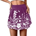 thumbnail image 1 of SHIXIAOO Jupe-Short Décontractée à Imprimé Floral d'Été pour Femmes, Jupe Courte Confortable, Extensible, Respirante, Mode pour Activités Extérieures, Mini Jupe Aguichant, Jupes Longues en Denim, 1 of 6