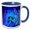 Blue/White, variant on 3drose, on the Fourth Day of Christmas Four Calling Birds Snowlflake Blue, 11oz Magic Transforming Mug