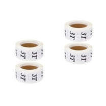 4 Rolls Sticker Labels Custom Clothing Size Stickers Different Sizes
