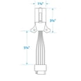 thumbnail image 2 of Seachoice 7-Way Round to 5-Way Flat Boat Trailer Adapter Plug, 8 In., 2 of 5