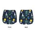 thumbnail image 5 of Lsque Space and Animals Printed Women's Running Shorts with Liner Pockets,Elastic Quick Dry Workout Athletic Gym Yoga Shorts,Womens High Waist Shorts-X-Large, 5 of 9