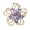 Purple, variant on Xinyolin Elegant Flower Shape Brooch Sparking Rhinestones Inlaid Hollow Pin Suit Lapel Badge Dress Coat Accessories