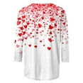 thumbnail image 5 of Valentine's Day Shirts Women Cute Love Heart Tops Valentines Gifts for Women Girlfriend Wife Graphic Tees (S, White 01), 5 of 5