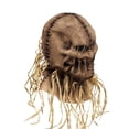 thumbnail image 2 of Cubierta de cabeza de espantapájaros aterradora con guantes y sombrero, perfecta para fiestas de disfraces de Halloween y cosplay, 2 of 10