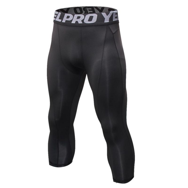 3/4 Leggings Fitness Compression Sports Tights Pants For Men Jogging