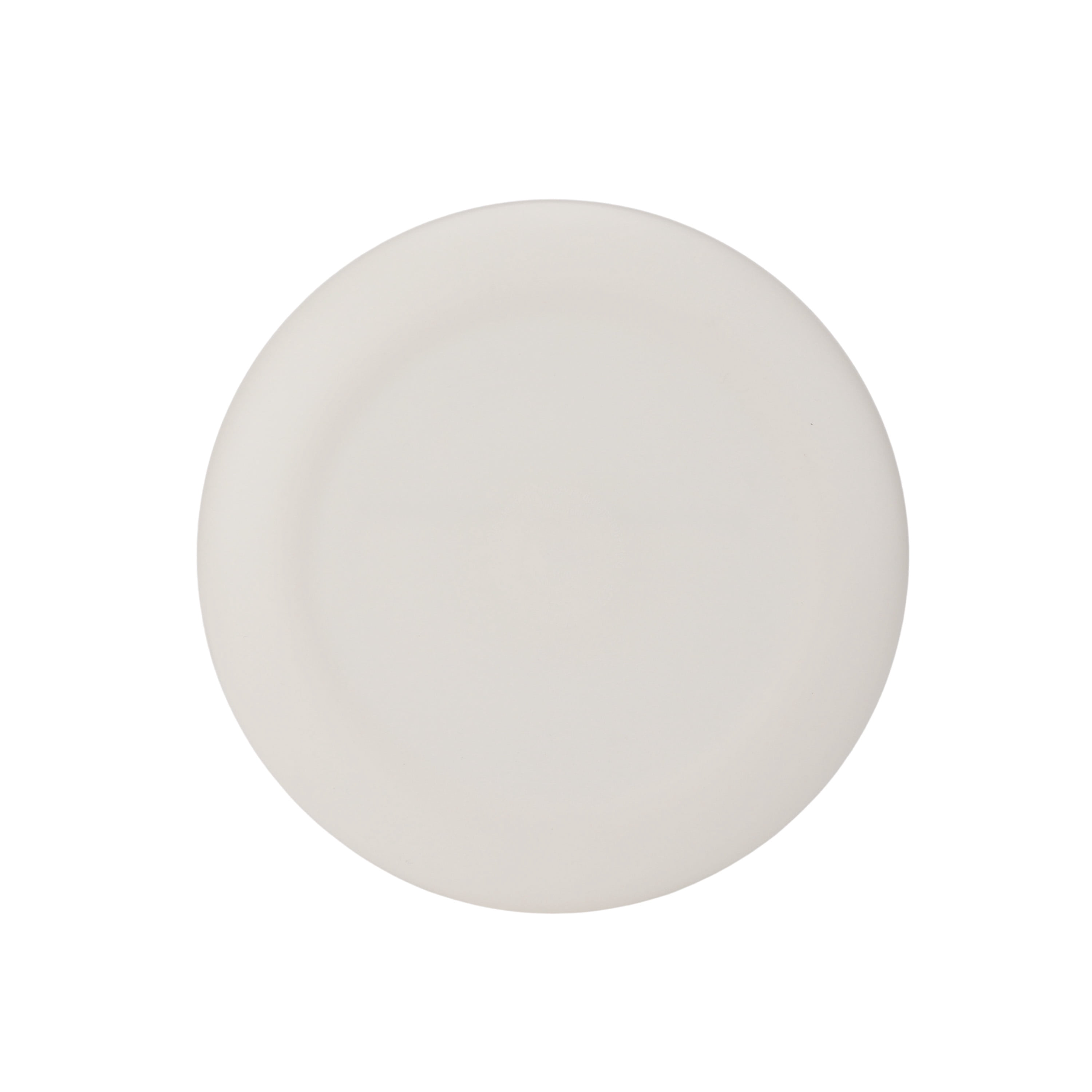 Mainstays 10.5 inch Round Plastic Plate, Cream