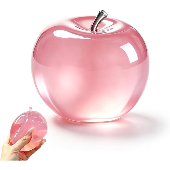 Stress Balls Fidget Toys, Pink Apple Squeeze Toys Slow Rising | Stress Balls for Adults, Christmas, Party Favors, Stocking Stuffers