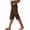 Coffee, variant on UAMVSH Bermuda Shorts for Womens Side Split Summer Beach Shorts Knee Length Elastic Wasit Casual Long Shorts with Pockets