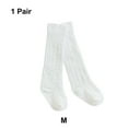 thumbnail image 3 of Linyer Baby High Socks Cotton Spring Autumn Children Toddler Tights Stockings Soft Comfortable Washable Footwear Supplies for Boys White M, 3 of 8
