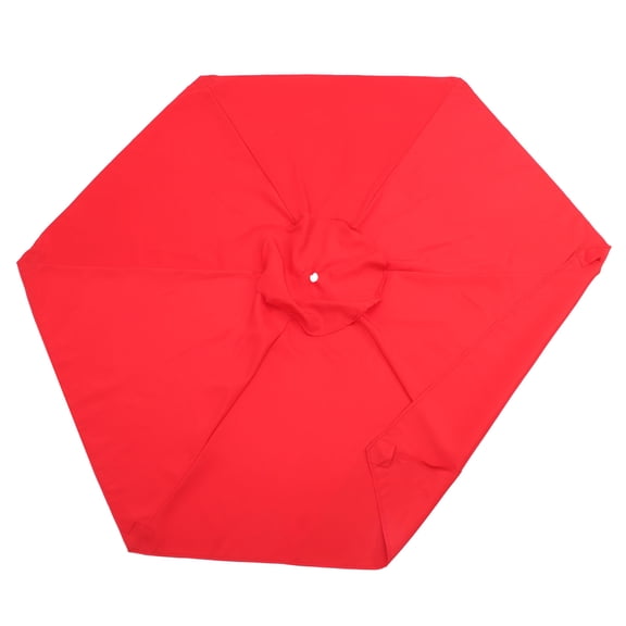 SEWCHICS Red Outdoor Patio Umbrella Replacement Canopy with UV , Polyester Fabric for Yard, Garden, and Patio Use