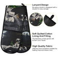 thumbnail image 2 of Yayeee Double Oven Mitt Kitchen Heat Resistant Baking 35" x7" Quilted Glove, Sitting on The Moon, 2 of 6