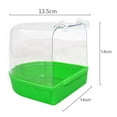 thumbnail image 3 of HEVIRGO Pet Bird Parrot Transparent Bathing Tub Bathtub Shower Box Hanging Cage Decor, 3 of 9