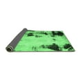 thumbnail image 2 of Ahgly Company Indoor Round Abstract Emerald Green Modern Area Rugs, 6' Round, 2 of 4