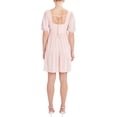 thumbnail image 4 of BCBG Paris Women's Knit Eyelet Sleeve Dress, 4 of 9