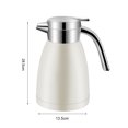 thumbnail image 4 of SOGA 2.2L Stainless Steel Insulated Vacuum Flask Coffee Water Jug Thermal White, 4 of 10