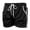 Black, variant on Men's Breathable Running Training Swimming Mesh Sports Shorts (MT003) - Red - Small