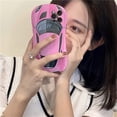 thumbnail image 2 of Car-Shaped Phone Case Compatible with iPhone 11, Soft TPU Cool Deisgn Protective Bumper Case Cover (Pink, iPhone 11), 2 of 12