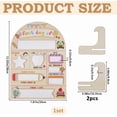 thumbnail image 2 of First Day of School Sign Board 20x27.5cm Back to School Sign Wooden Chalkboard Photo Prop Reusable Preschool Board with 2Pcs Base Support for Kindergarten Preschool Gifts Photography diy, 2 of 6