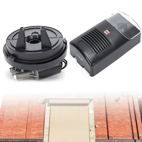 Automatic Garage Roll Up Door Opener Motor with 2 Remotes, Electric Remote Door Opener for Home